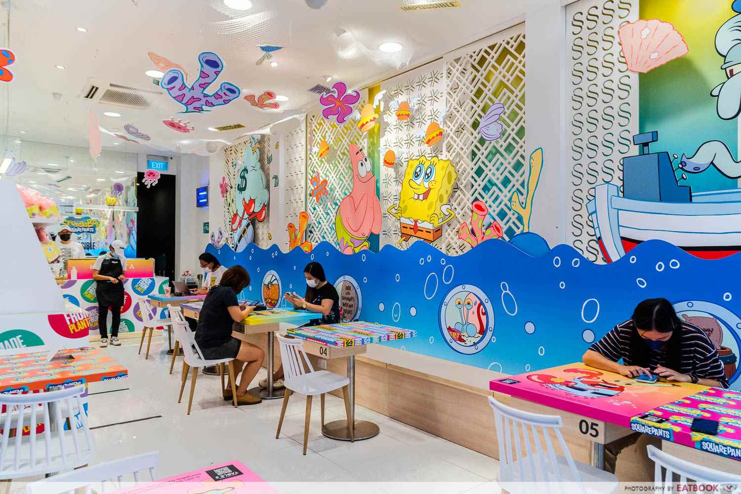 Spongebob Squarepants Pop Up Cafe Opens With Croquette Curry Rice Sweet Potato Mochi Balls And More