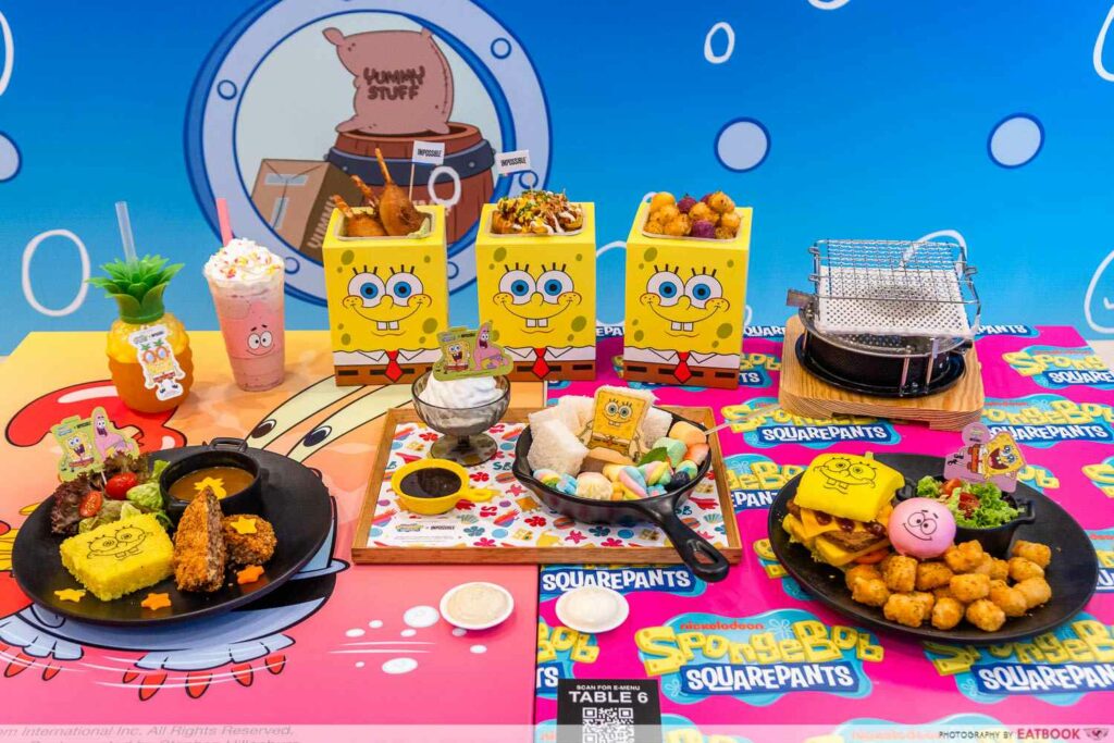 Spongebob Squarepants Popup Cafe Opens With Croquette Curry Rice