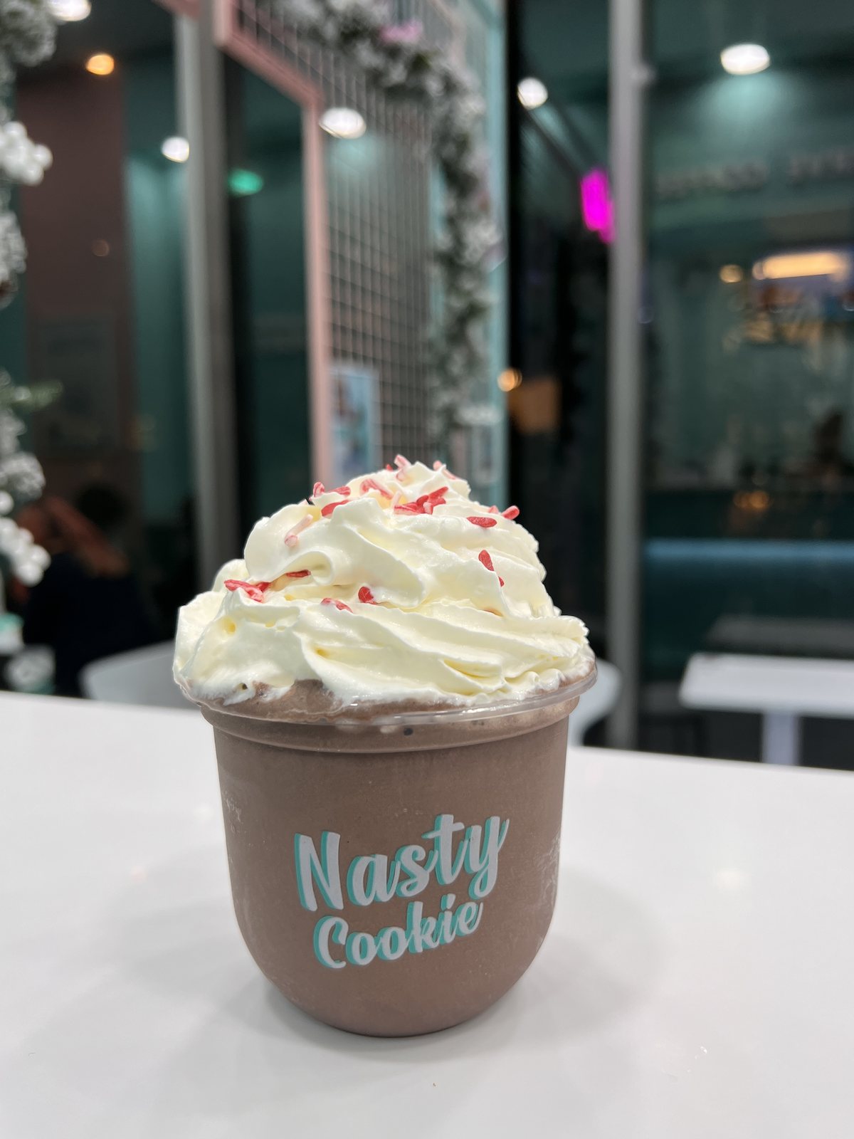 nasty cookie choco mint milkshake