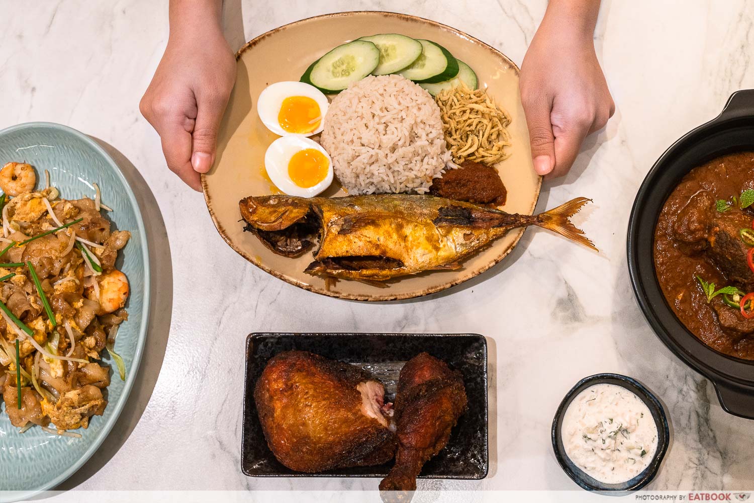 rempapa - nasi lemak with chicken