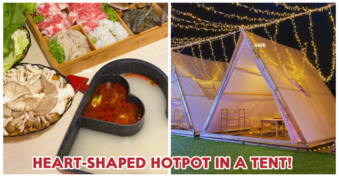 tent hotpot singapore heart shape