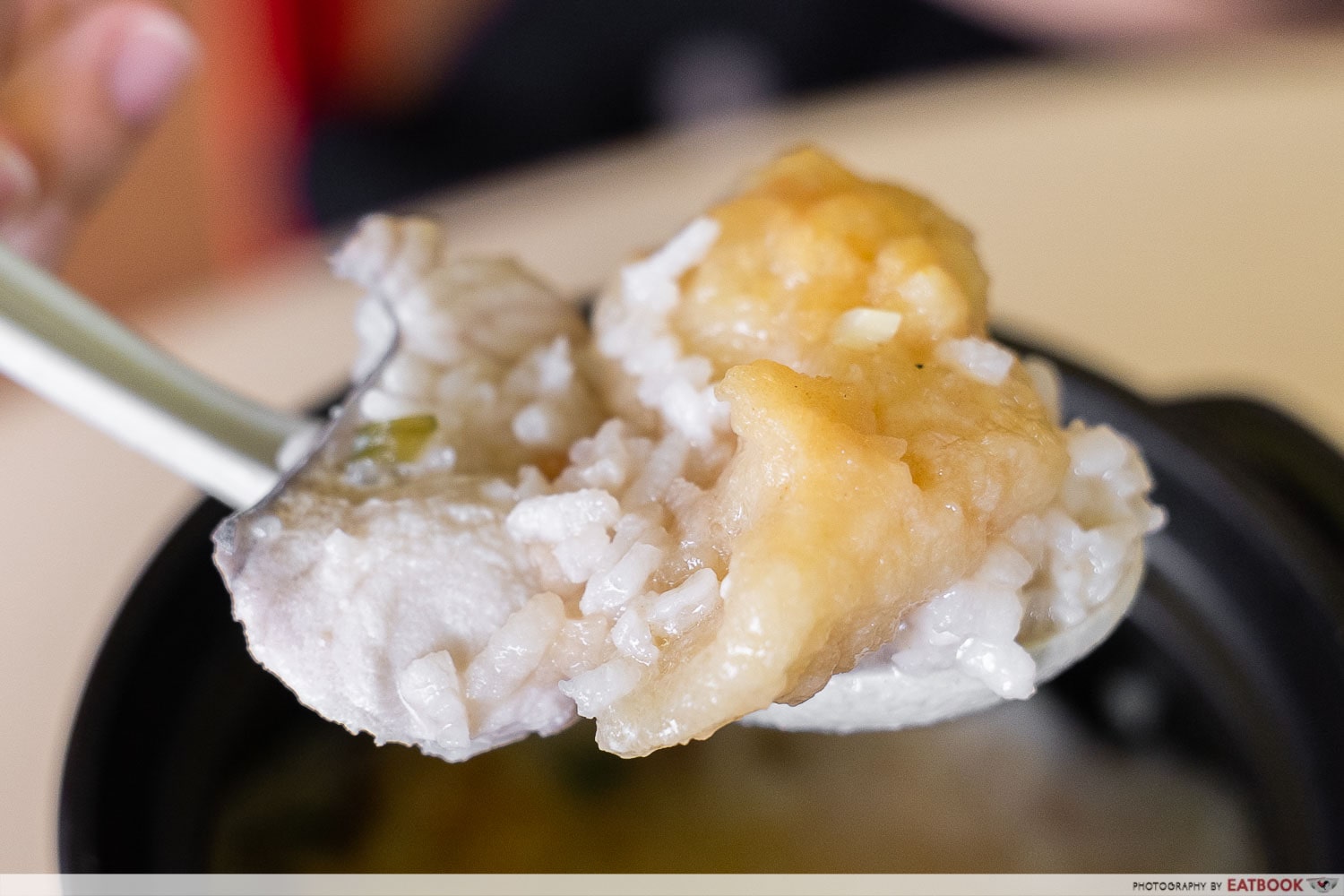 teochew fish soup - close up of double fish