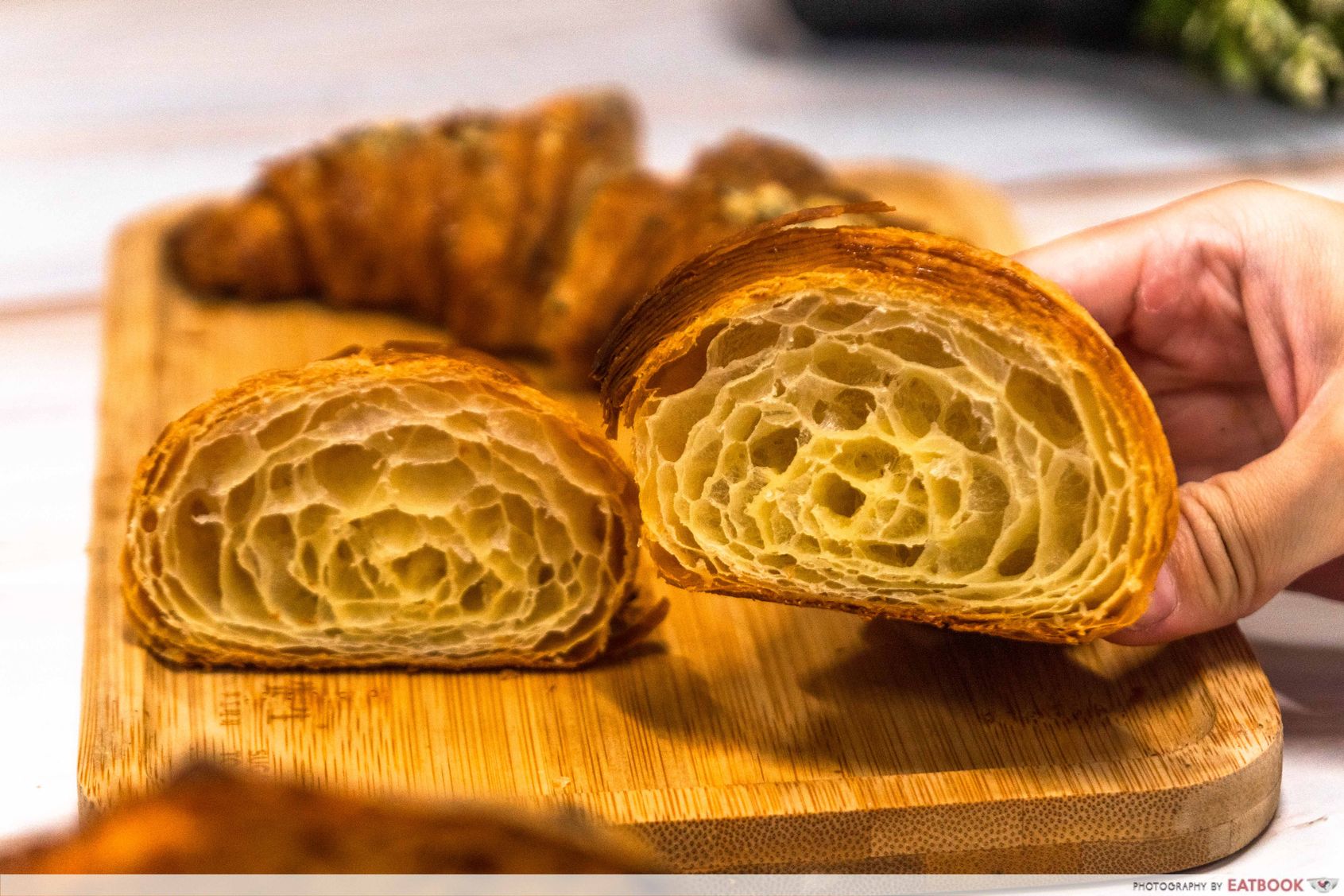 butter bread original croissant cross section