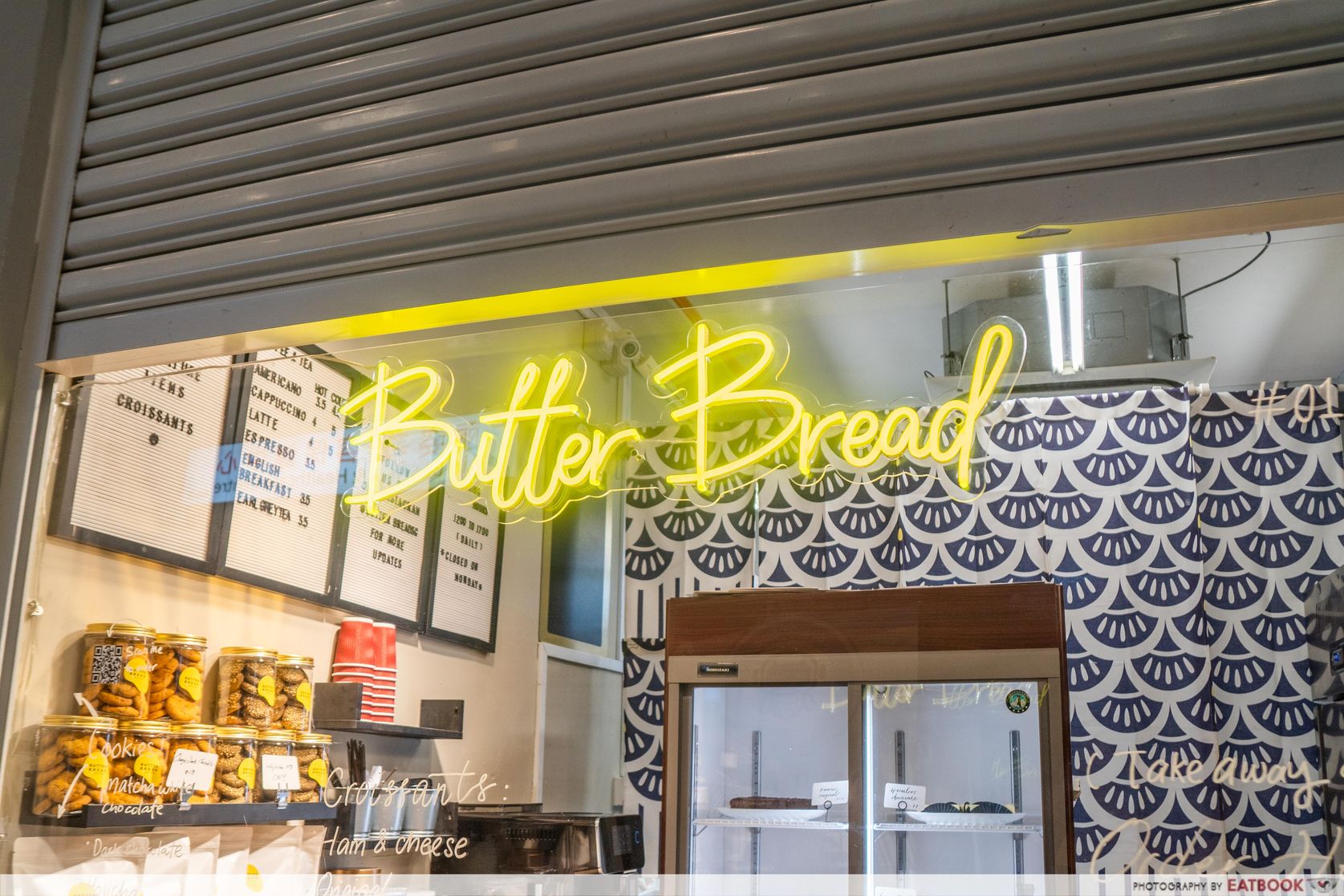 butter bread sign storefront