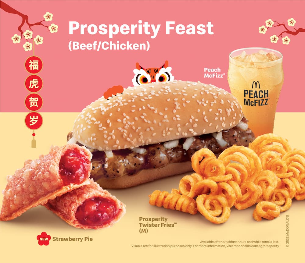 McDonald's Singapore - Prosperity burger - 2022 - Prosperity Feast