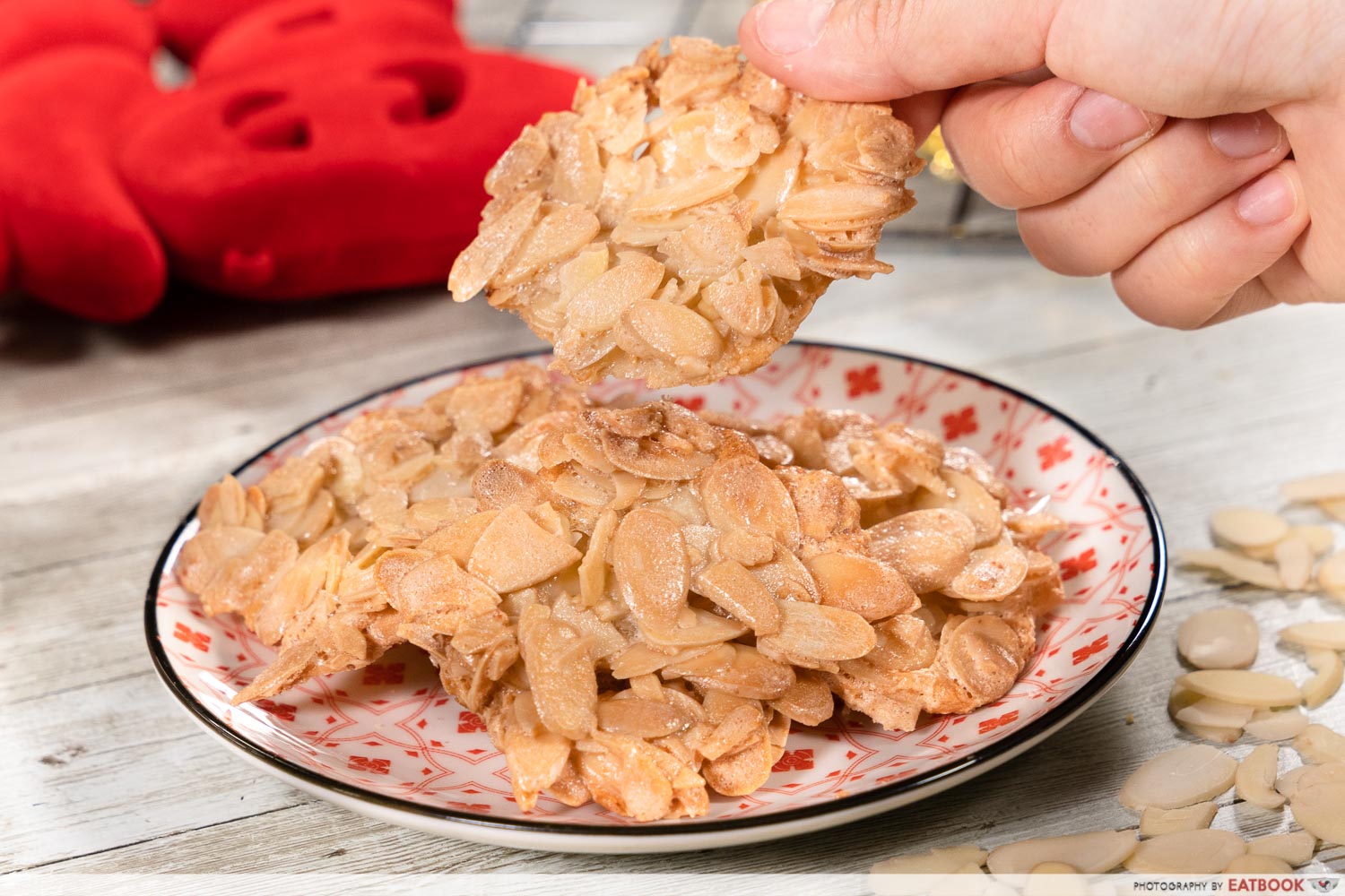 cny snack recipes - almond nut crisps