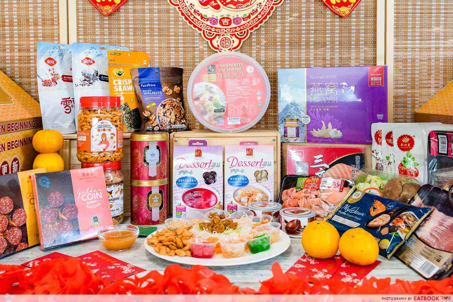 fairprice cny steamboat flatlay