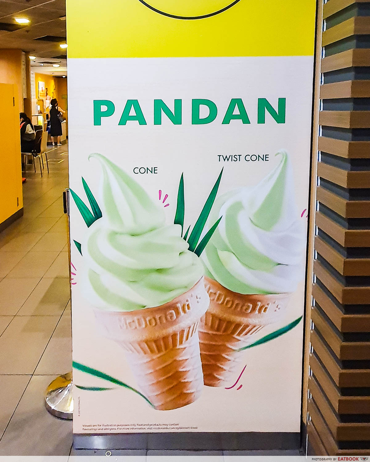 mcdonalds pandan ice cream - dessert kiosk