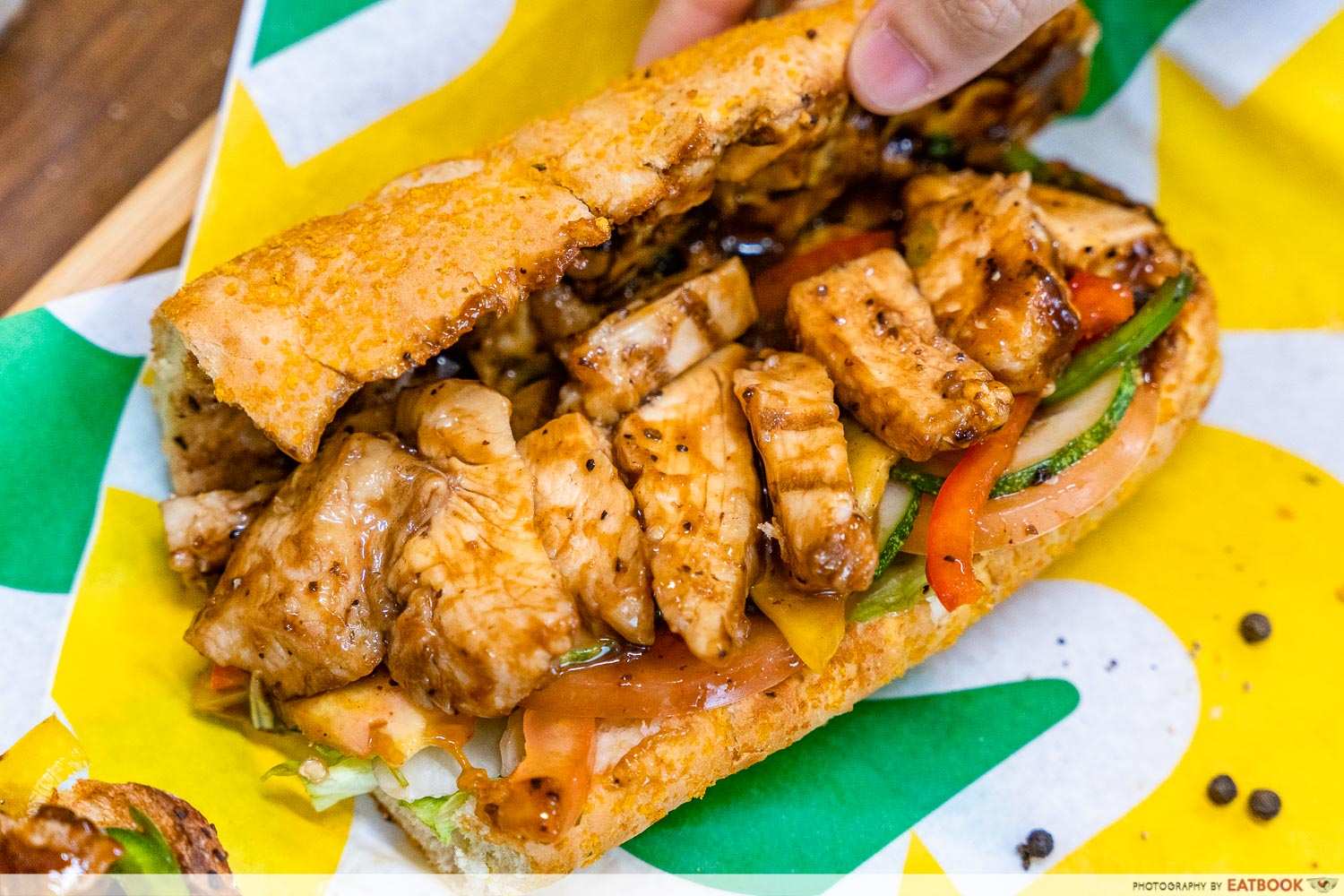 subway black pepper chicken