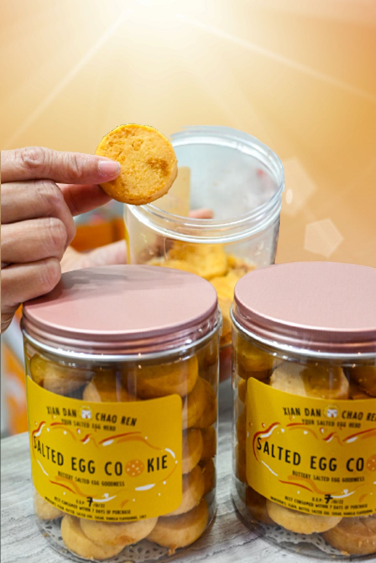 salted egg cookies