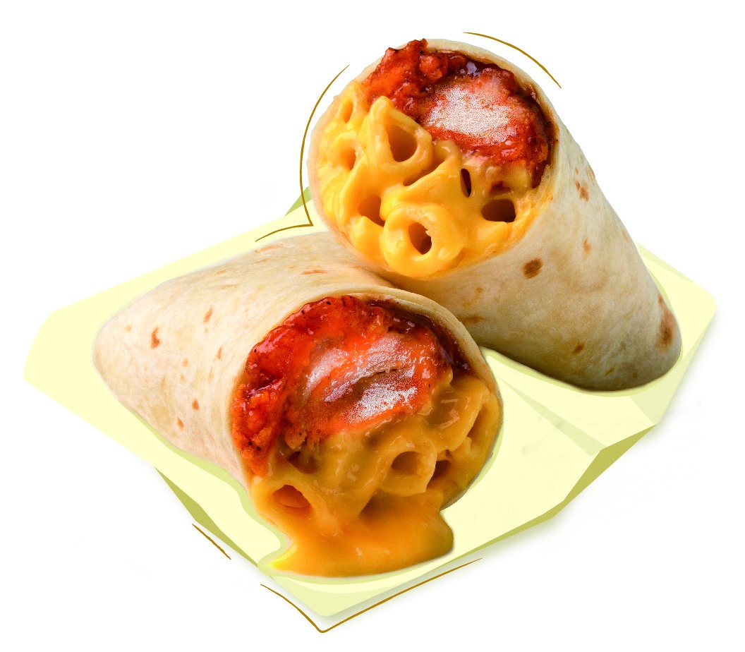 7-eleven BBQ Chicken Mac and Cheese Wrap (1)