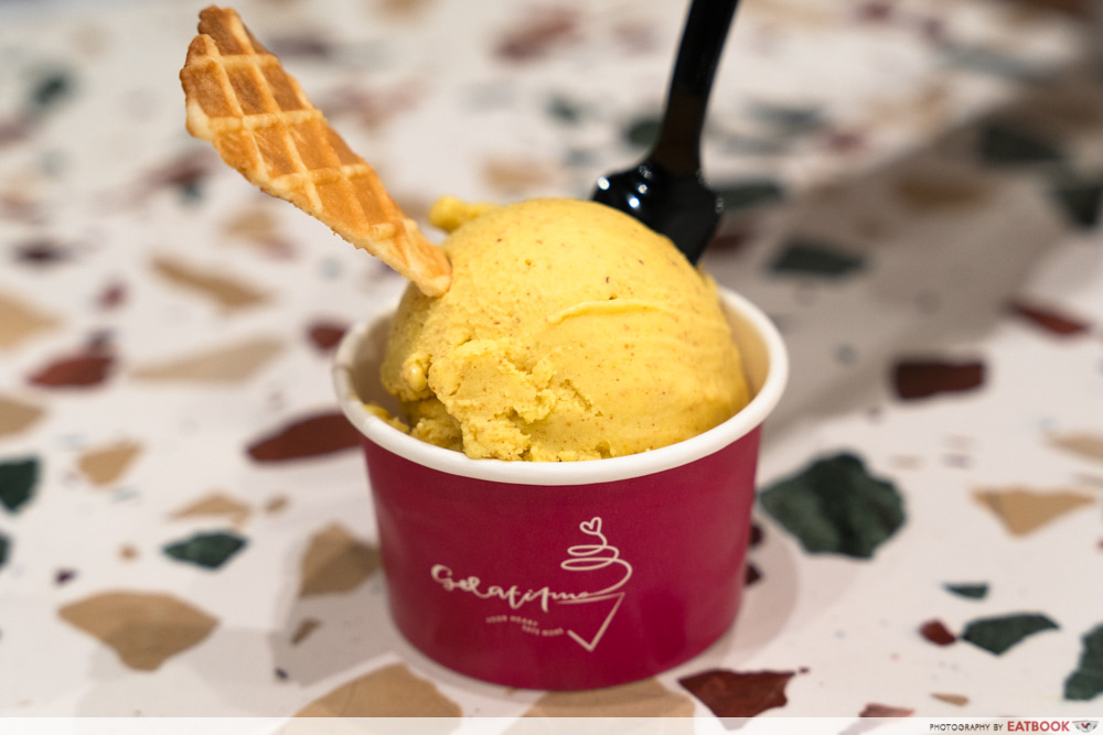 Almond and Turmeric Gelato