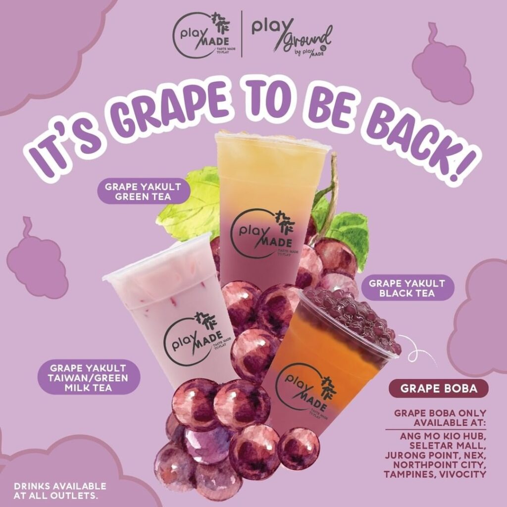 Playmade Opens At Chinatown Point With 1For1 BBT Including Grape