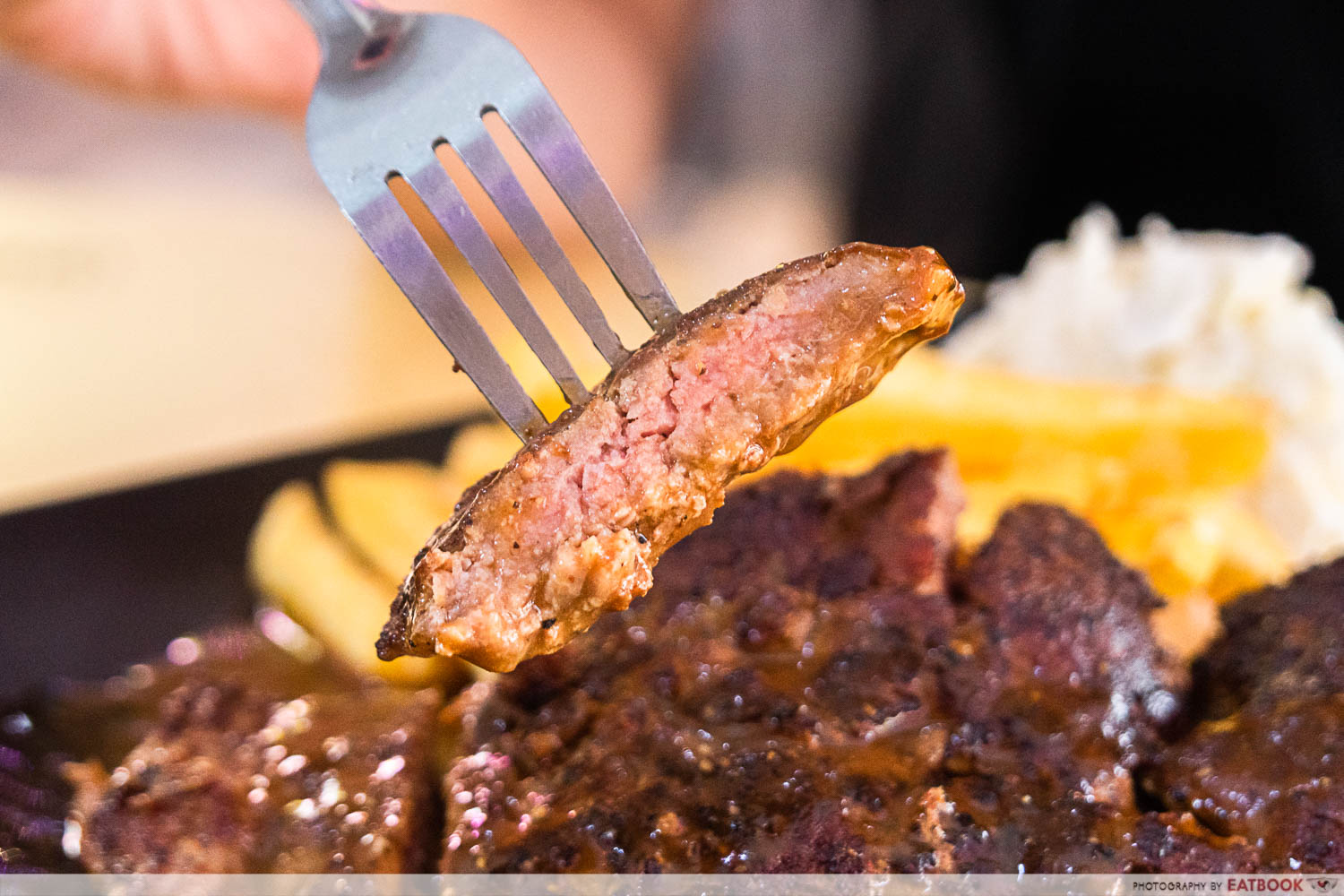 wow wow west - beef steak close up