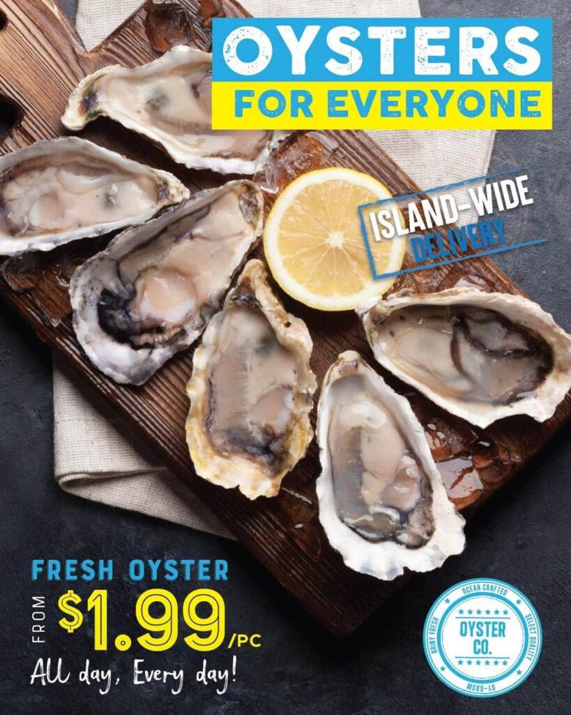 Get $1.99 Oysters At The New Oyster Co Outlet In VivoCity