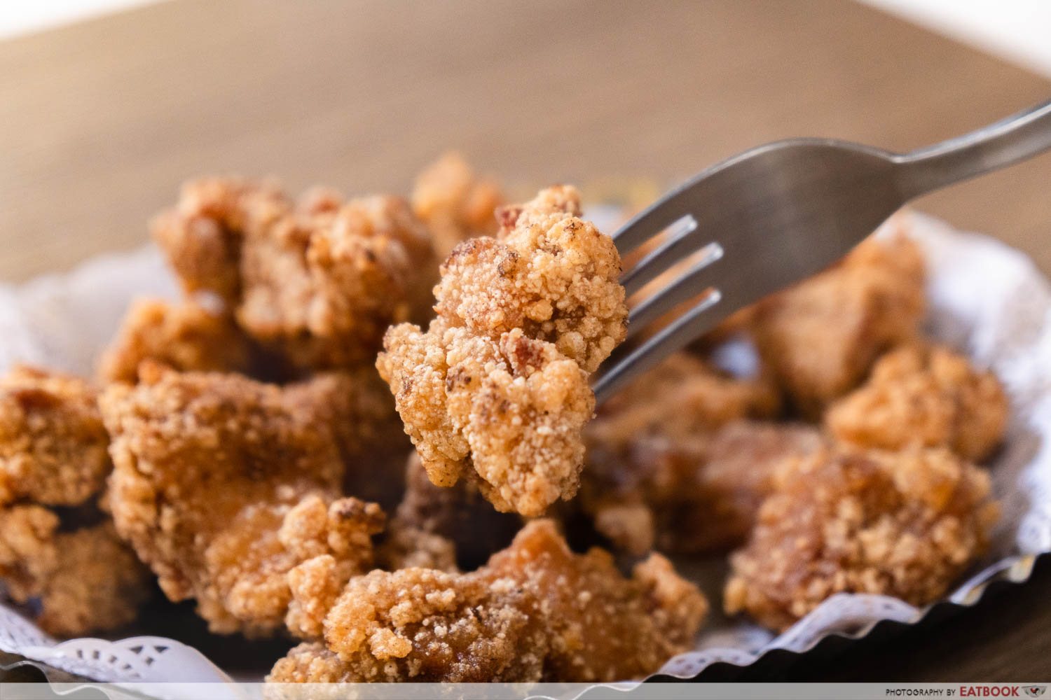 Want to eat Taiwanese delicacies fried chicken close-up