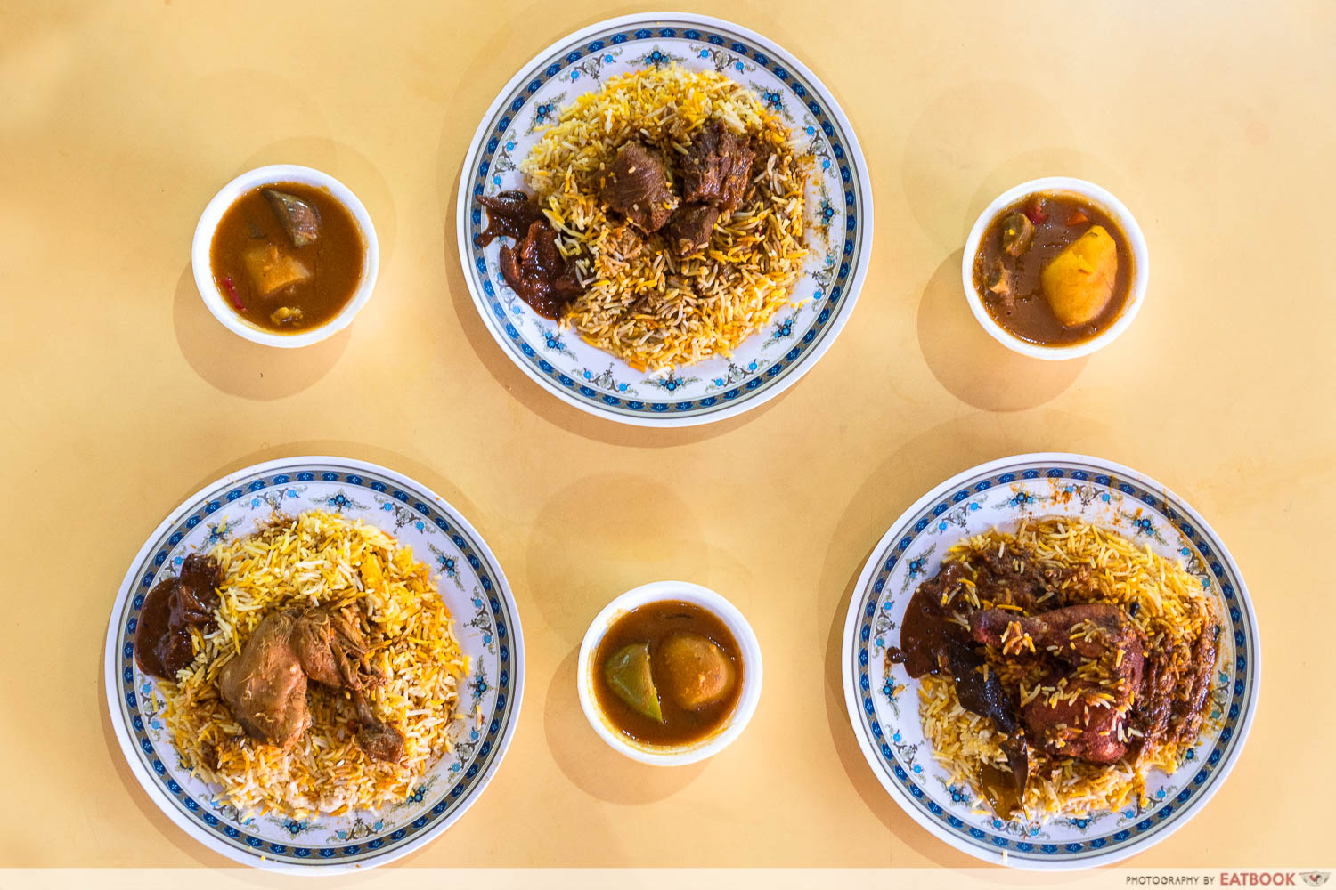 geylang hamid's briyani flatlay