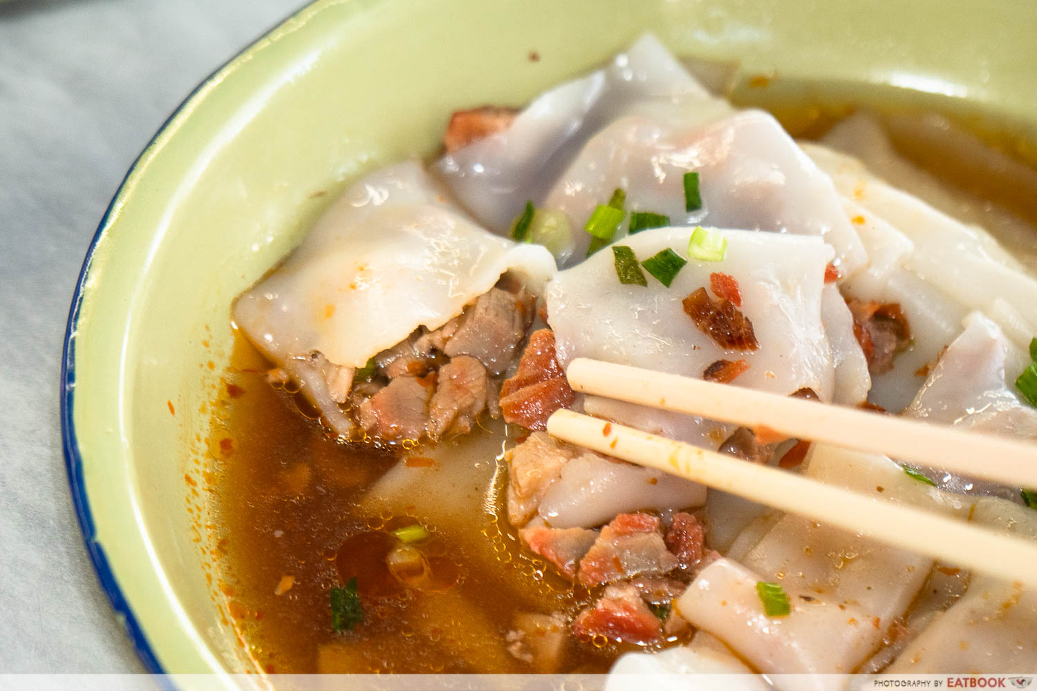 wan fen chee cheong fun - char siew ccf detail