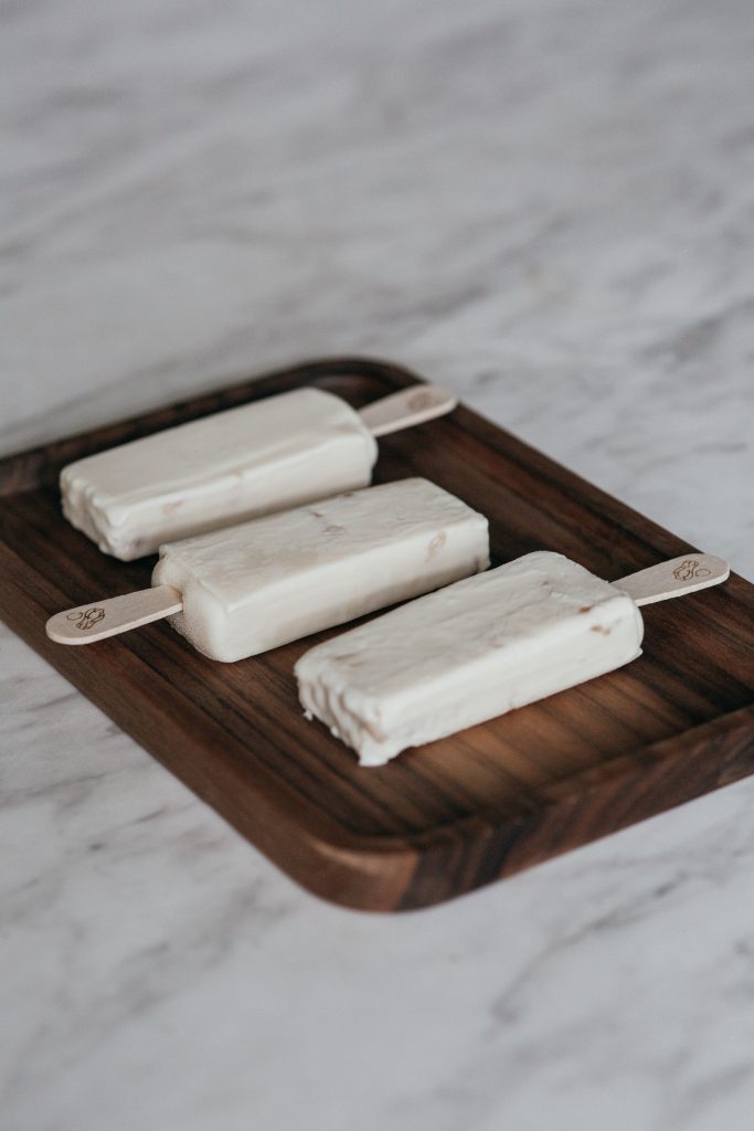 white rabbit peanut nougat ice cream sticks