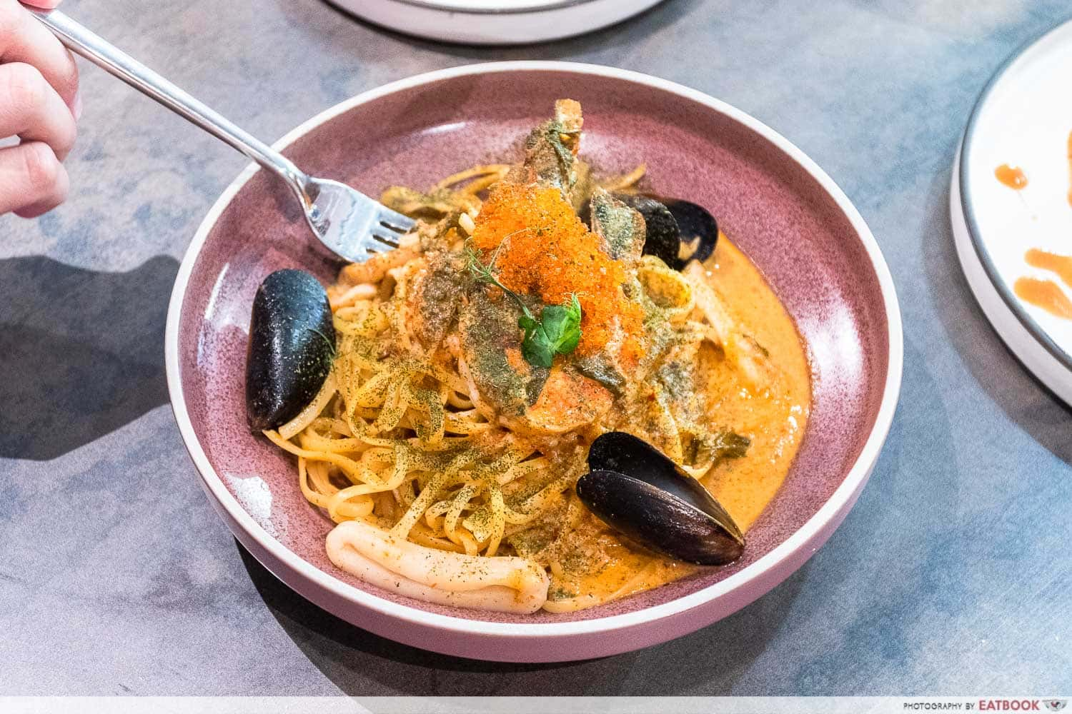 Seafood Laksa Cream Linguine