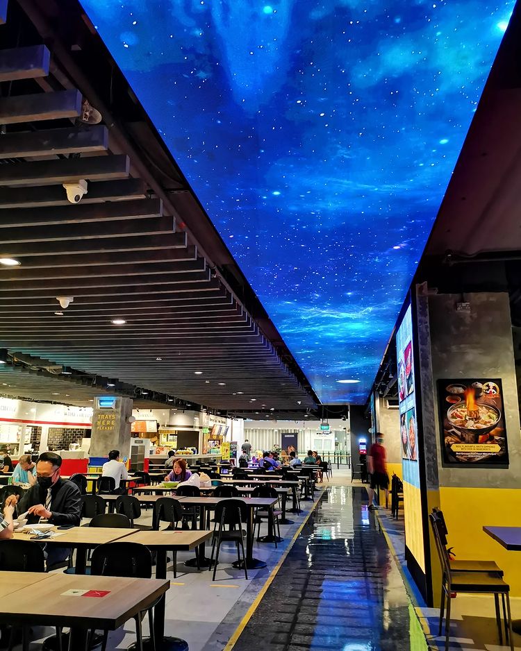 food junction great world led digital ceiling