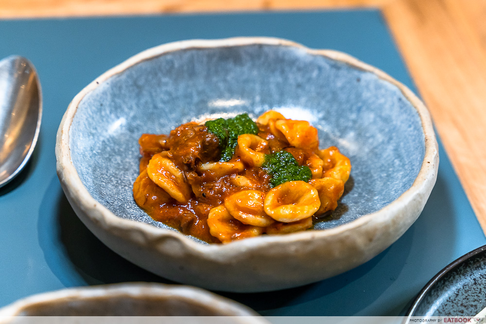 forma - orecchiette al sugo d'agnello