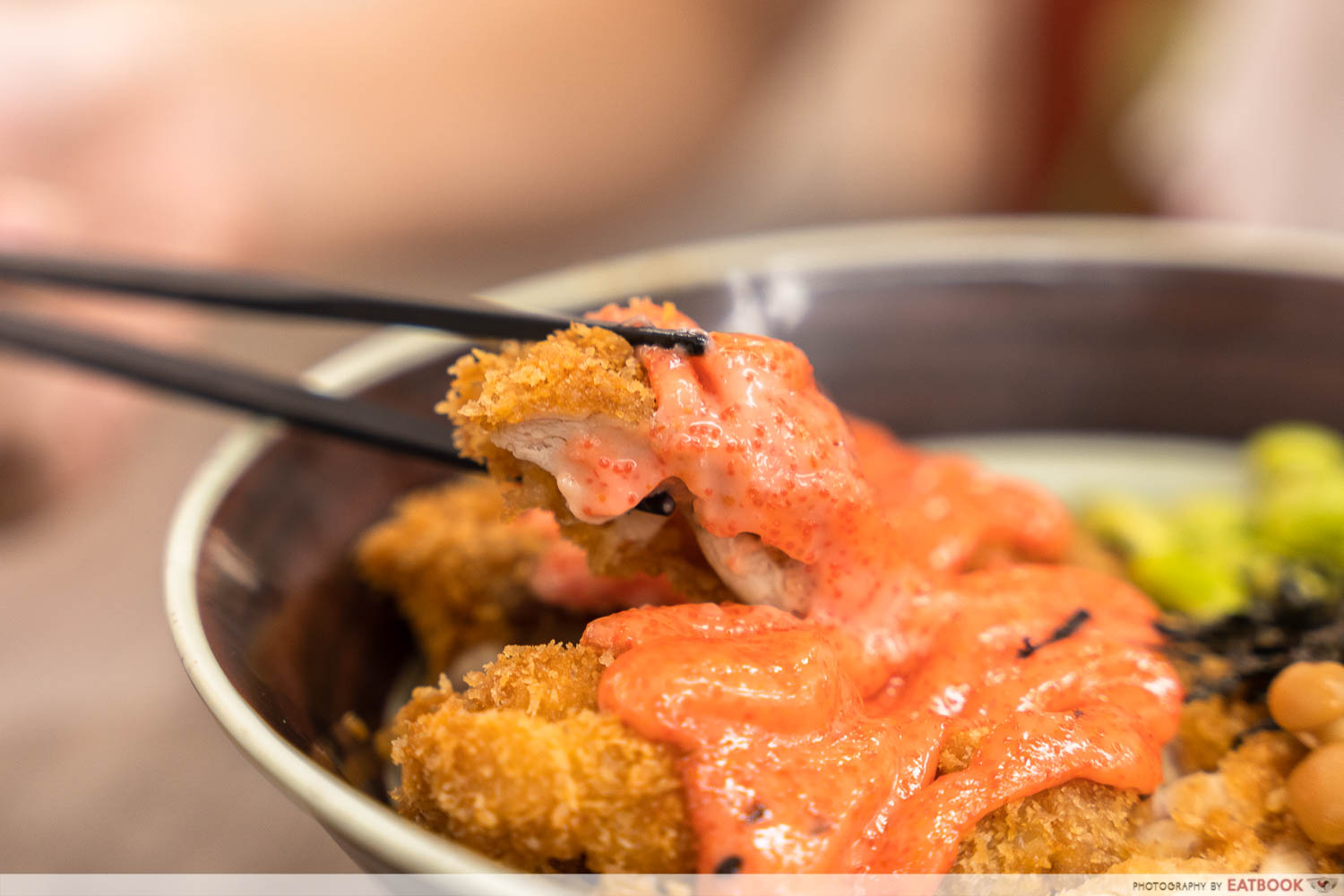 jin ho chicken katsu don mentaiko