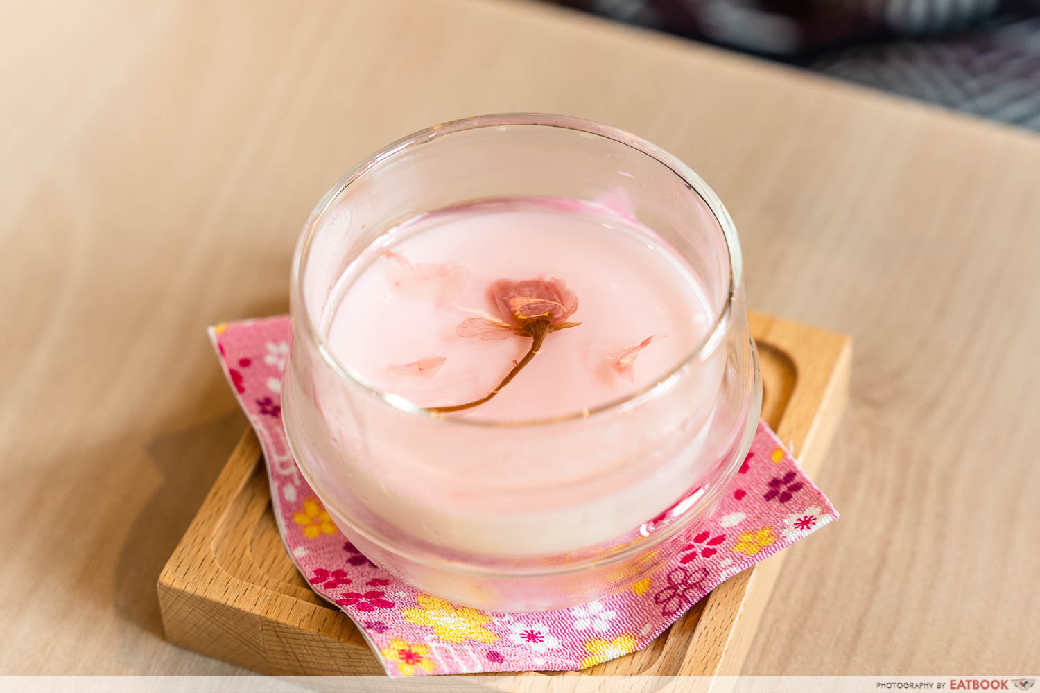 menbaka fire ramen - sakura yoghurt pudding