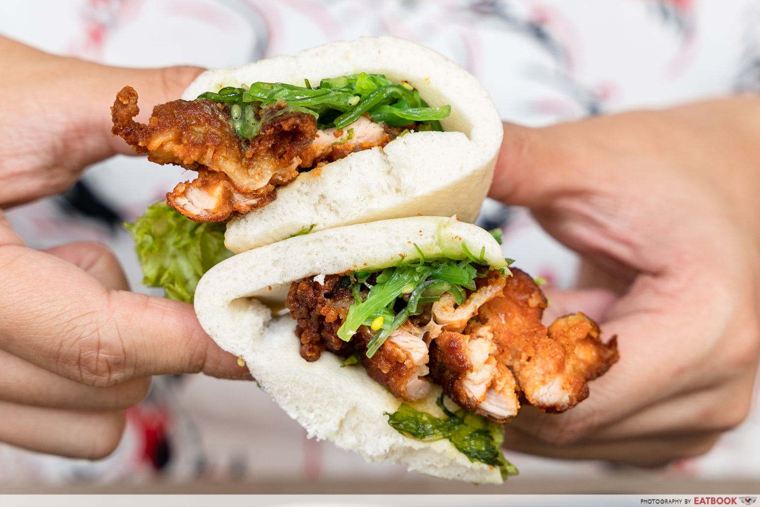 Spicy Karaage Bun Closeup