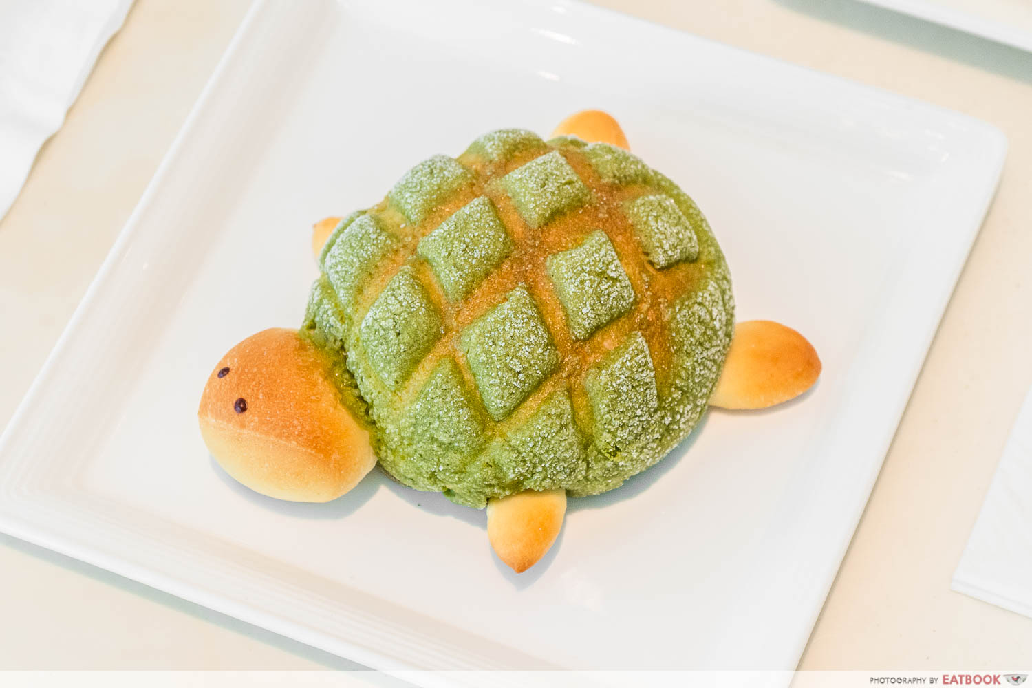 asanoya boulangerie turtle matcha pan