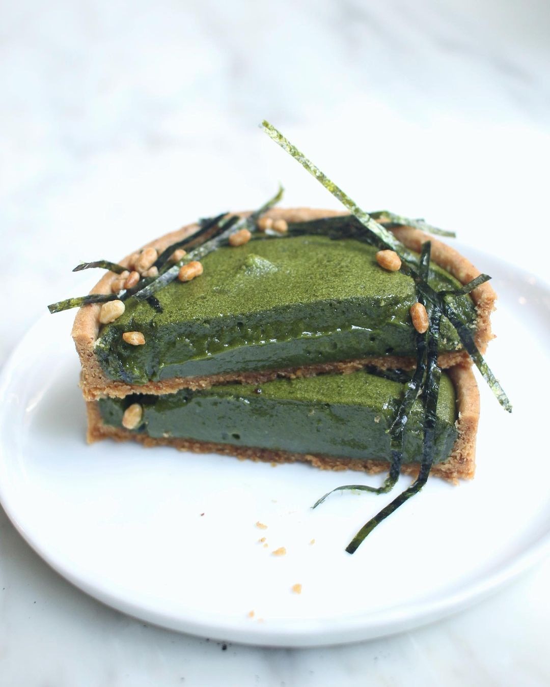 dilutedcoke genmaicha tart