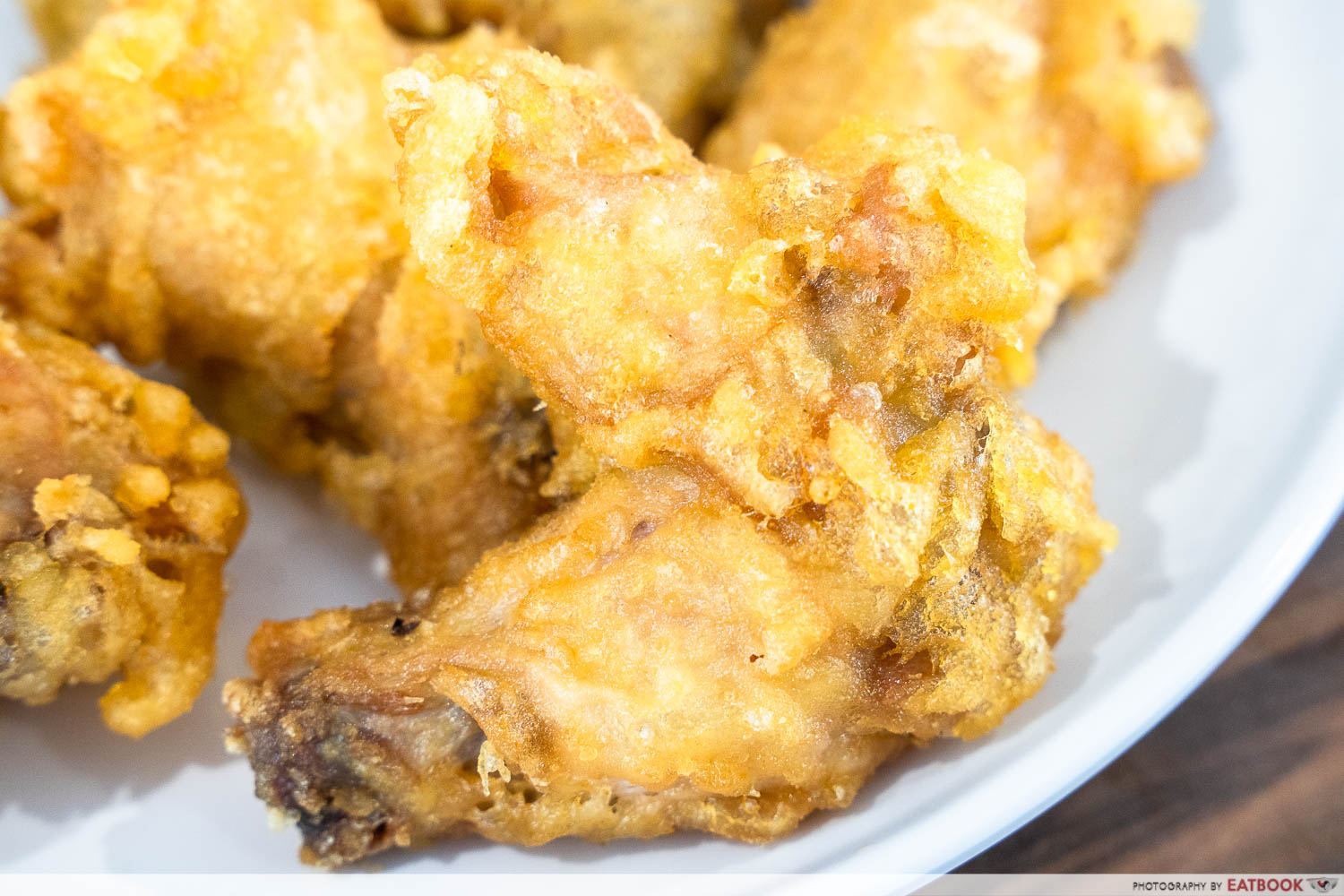 jia authentic hakka yong tau foo shrimp paste chicken wings close up shot