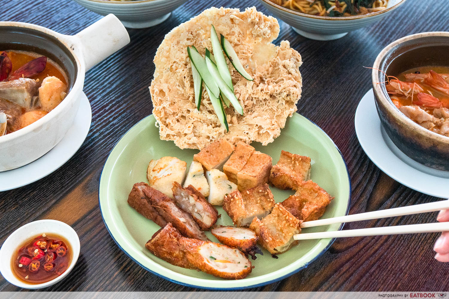 one prawn & co - ngoh hiang platter
