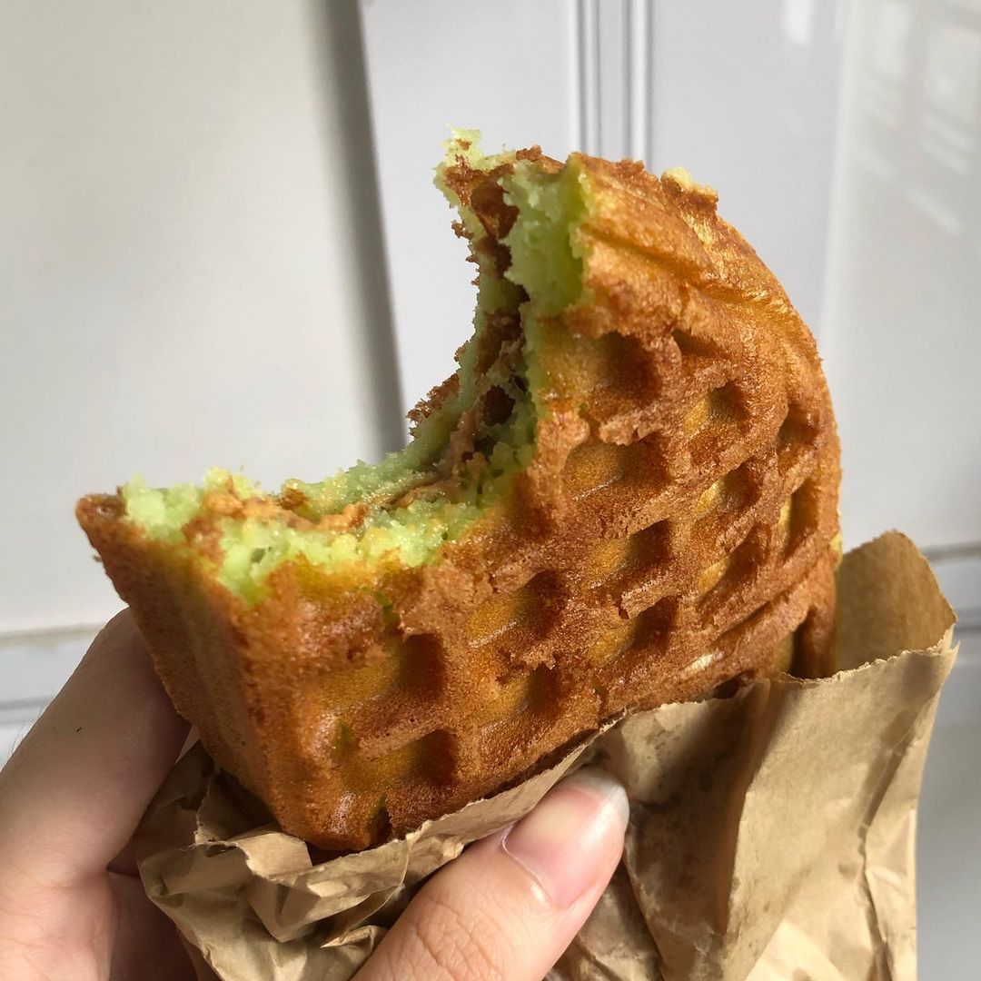 pandan waffles