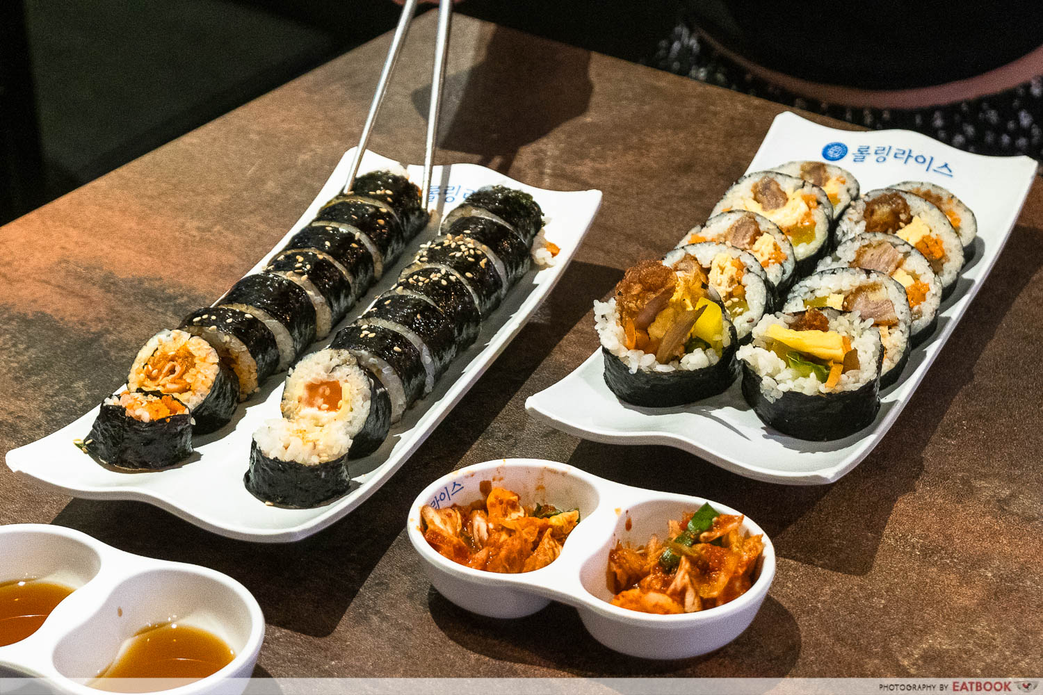 rolling rice gimbap intro shots