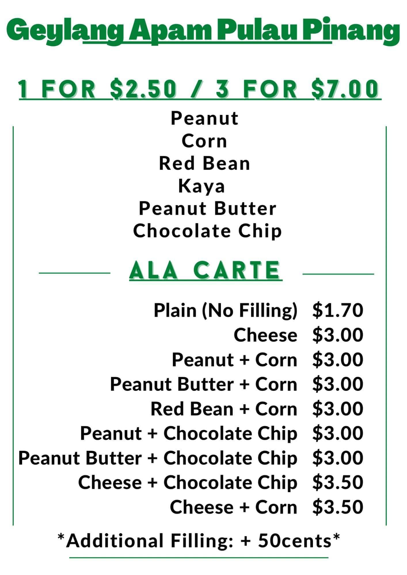 Geylang Apam Pulau Pinang menu (1)