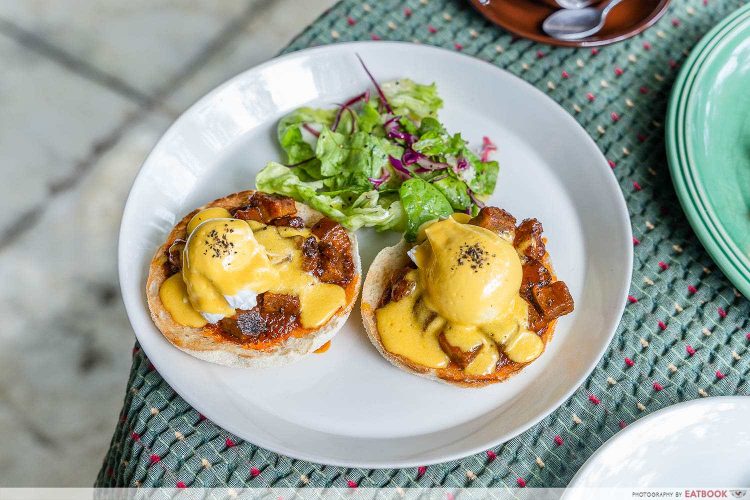 Rowan & Parsley eggs benedict