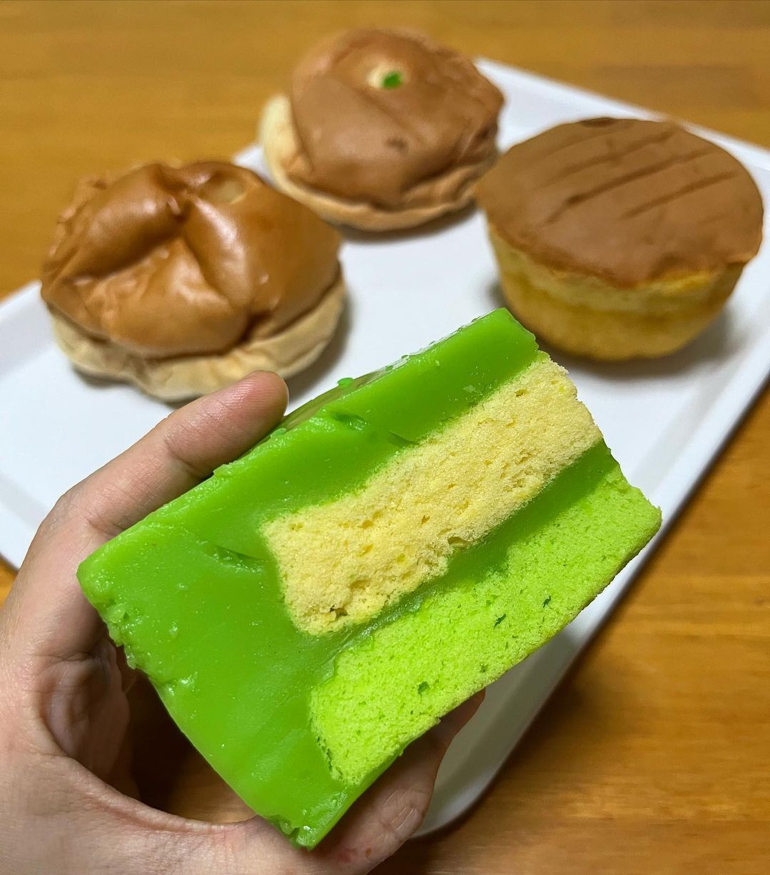 katong sin chew pandan kaya cake