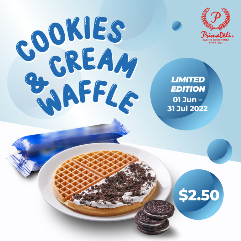 Prima Deli Has New Cookies And Cream Waffle For 2.50 Eatbook.sg