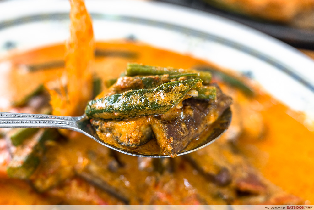 restoran sulam - curry fish head ingredients
