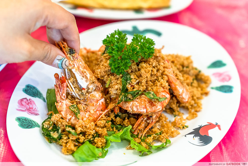 restoran teck sing - nestum prawn