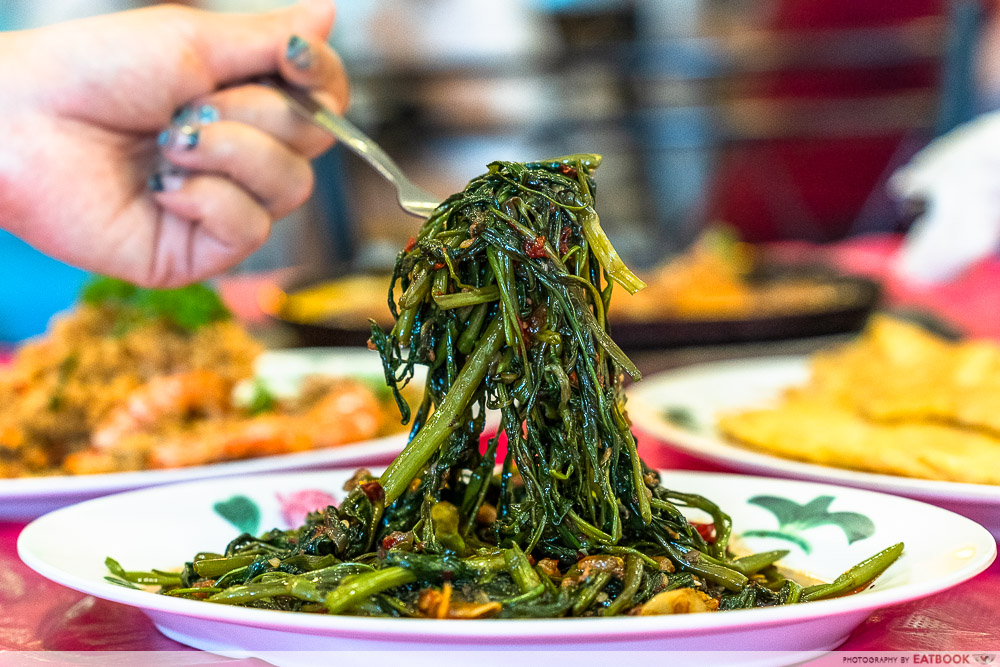 restoran teck sing - sambal kangkong