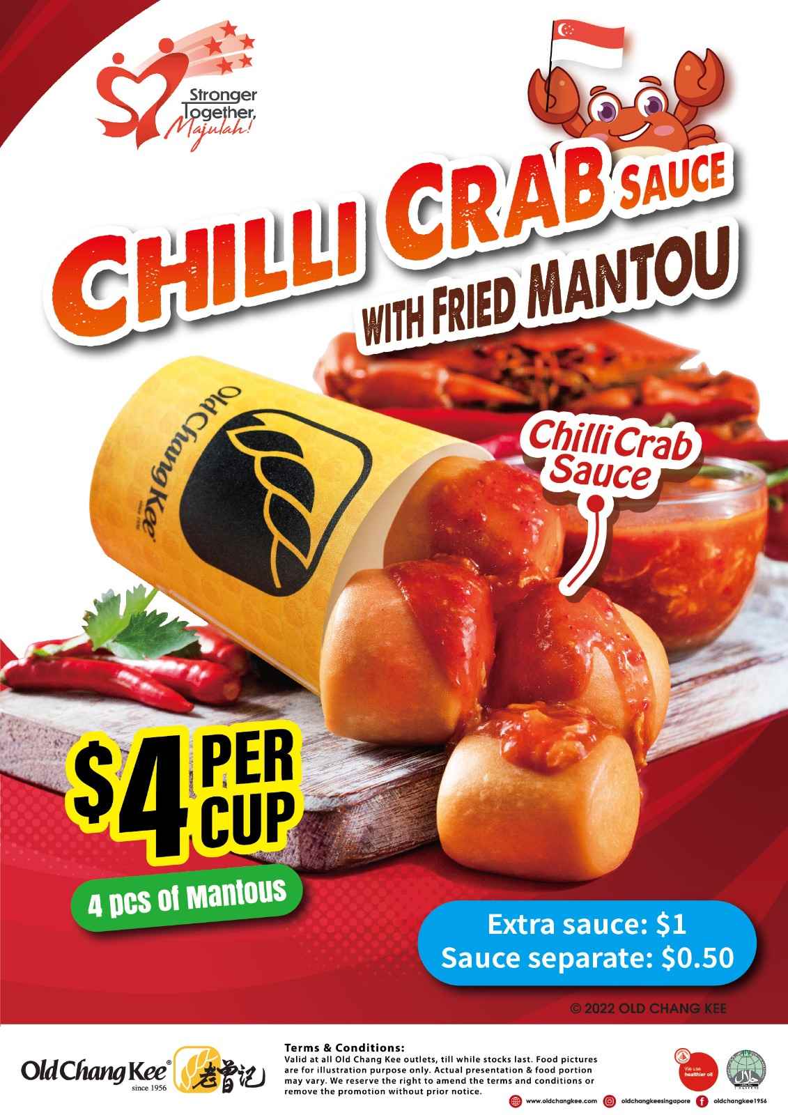 OCK Chilli Crab Sauce with Fried Mantou