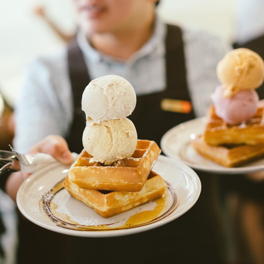 creamier ice cream waffles