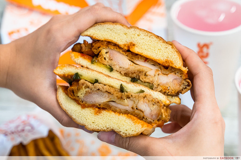 grabfood fried chicken day - popeyes kinda hot chicken sandwich