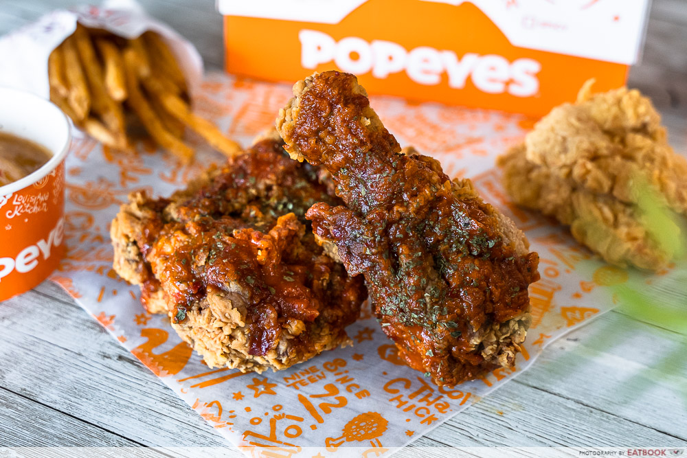 grabfood fried chicken day - popeyes kinda hot chicken