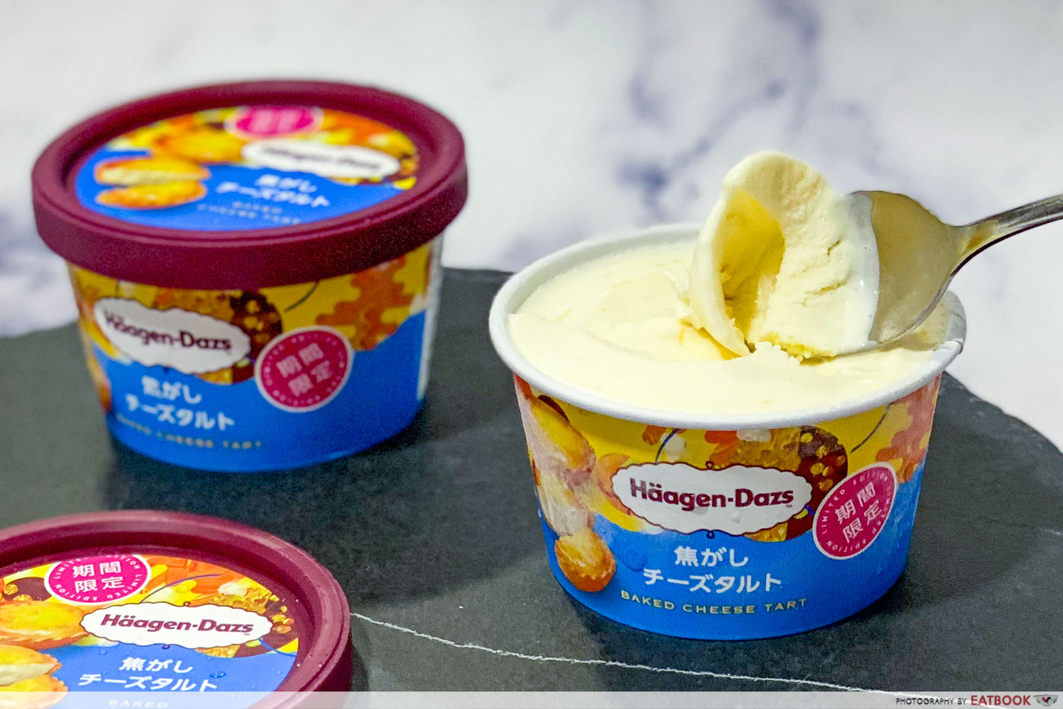 haagen dazs baked cheese tart - scoop