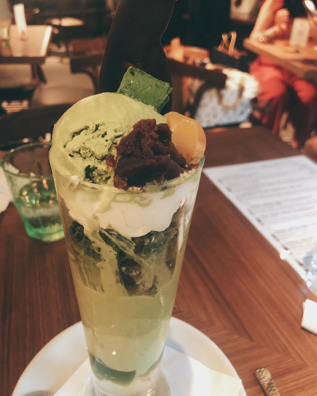 matcha parfait cafe hachi