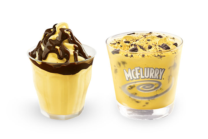 mcdonalds mango hot fudge sundae mcflurry