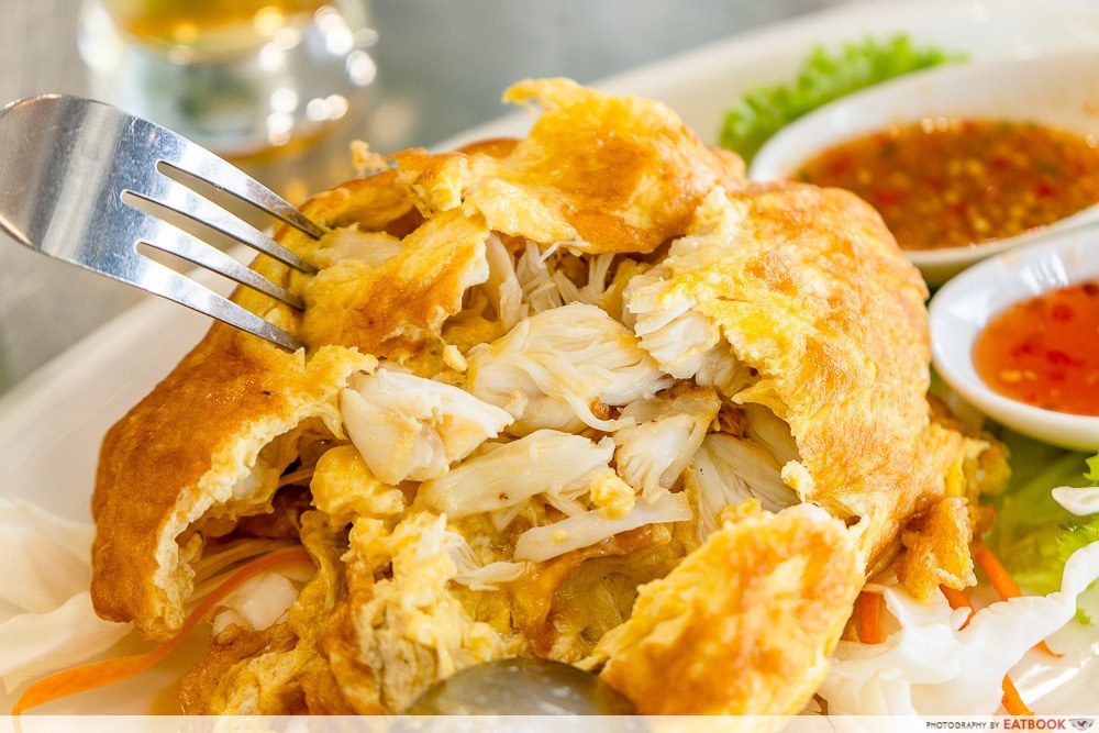 nummun thai kitchen crab omelette